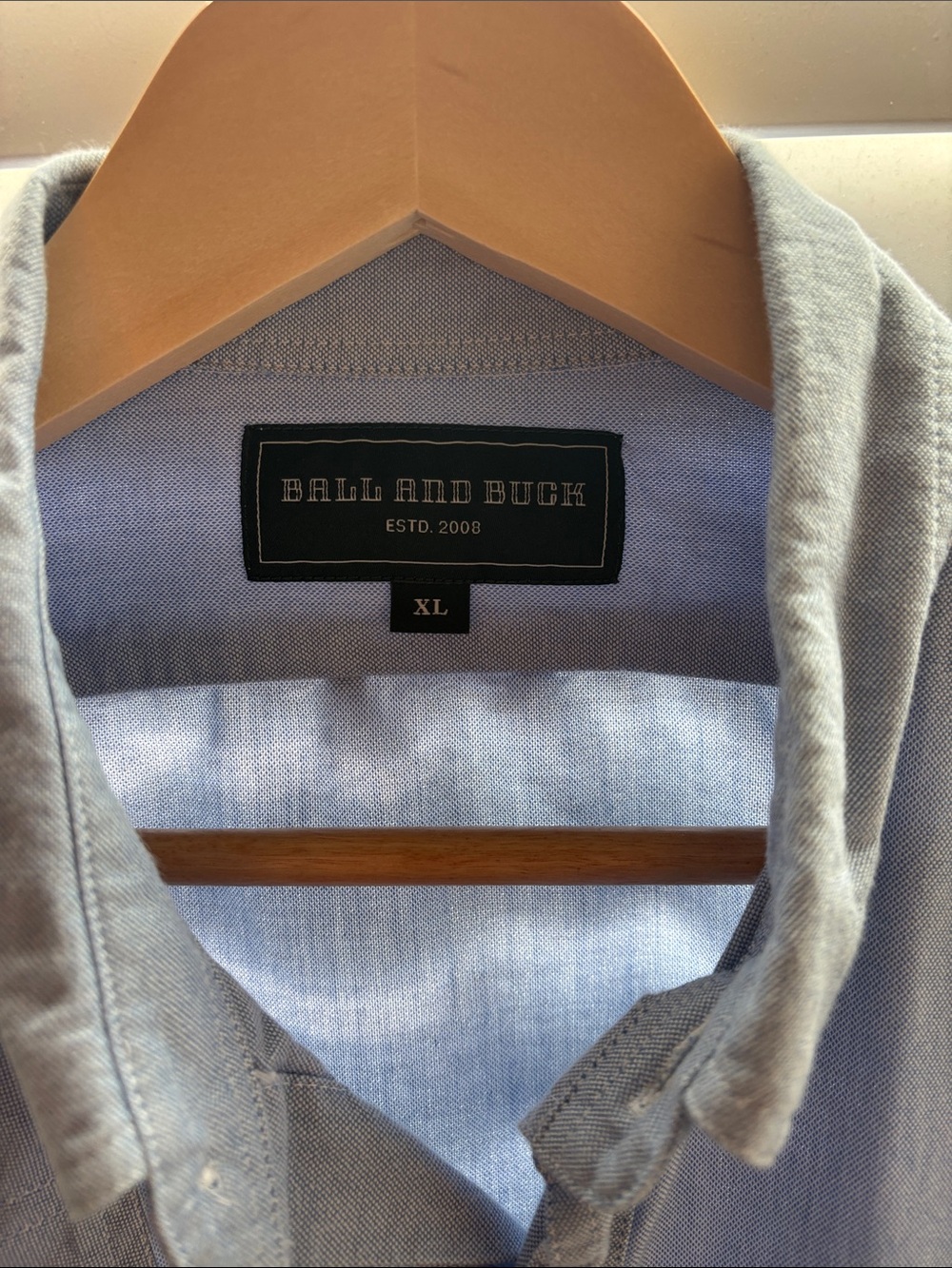 Ball and Buck XL Light Blue Button-Up Shirt